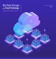 isometric cloud technology vector image vector image