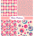 vintage retro patterns vector image