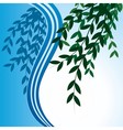 banner with leaves vector image vector image