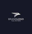 eagle bird logo template business vector image vector image