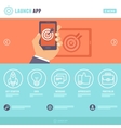 flat webpage template vector image