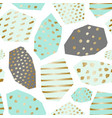gold green gray abstract shapes geometric pattern vector image vector image