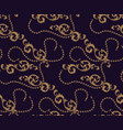 seamless pattern baroque elements and chains vector image vector image