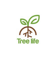 tree life logo design inspiration vector image