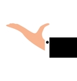 hand waiter restaurant icon vector image
