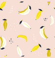 seamless banana pattern creative texture vector image