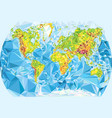 world map in polygonal style vector image vector image