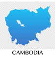 cambodia map in asia continent design vector image vector image