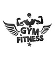 gym workout and fitness inspiring motivation quote vector image