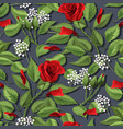 red rose flower garden texture floral vector image vector image