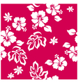 seamless hibiscus vector image vector image