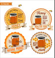 honey retro vintage labels vector image vector image