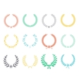 laurel wreaths vector image