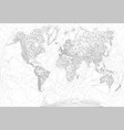 world map in polygonal style vector image vector image