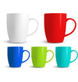 colorful cups vector image
