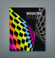 cover magazine abstract butterfly design vector image vector image