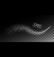 glittering shiny stream of sparkles vector image