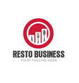 restaurant business logo designs modern vector image vector image