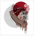 beautiful woman fashion vector image