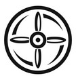 drone propeller icon simple style vector image