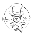 mens club logo vector image