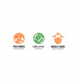 modern line noodle ramen restaurant logo template vector image