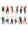 people on corporate party set vector image vector image