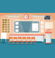 flat of a business interior vector image vector image