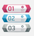 modern design template numbered banners vector image vector image