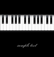 piano keyboard vector image vector image