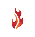 fire logo template flame symbol icon vector image vector image