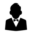 hand drawn male avatar silhouette icon vector image vector image
