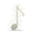 transparent music note vector image