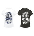 vintage wine prints template vector image vector image