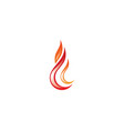 fire icon vector image vector image