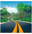 road through the jungle vector image vector image