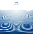 abstract blue wavy stripes lines wave pattern vector image