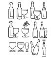 alcohol drinks vector image