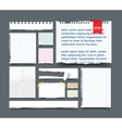 big collection of office paper vector image