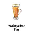 tarik famous malaysian tea vector image vector image