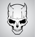 devil skull vector image