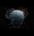 head-up display elements for the spaceship vector image vector image
