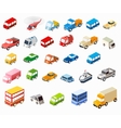 isometric flat cars vector image vector image