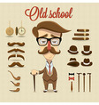 retro gentleman character vector image vector image