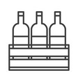 wine bottles simple food icon in trendy style vector image vector image