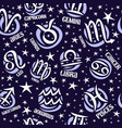 astrology seamless pattern vector image vector image