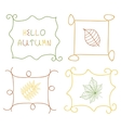 calligraphic borders and frames vector image