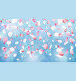 flying petals spring romantic falling petal vector image vector image