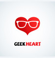 geek logo vector image