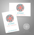 ethnic traditions logo vector image